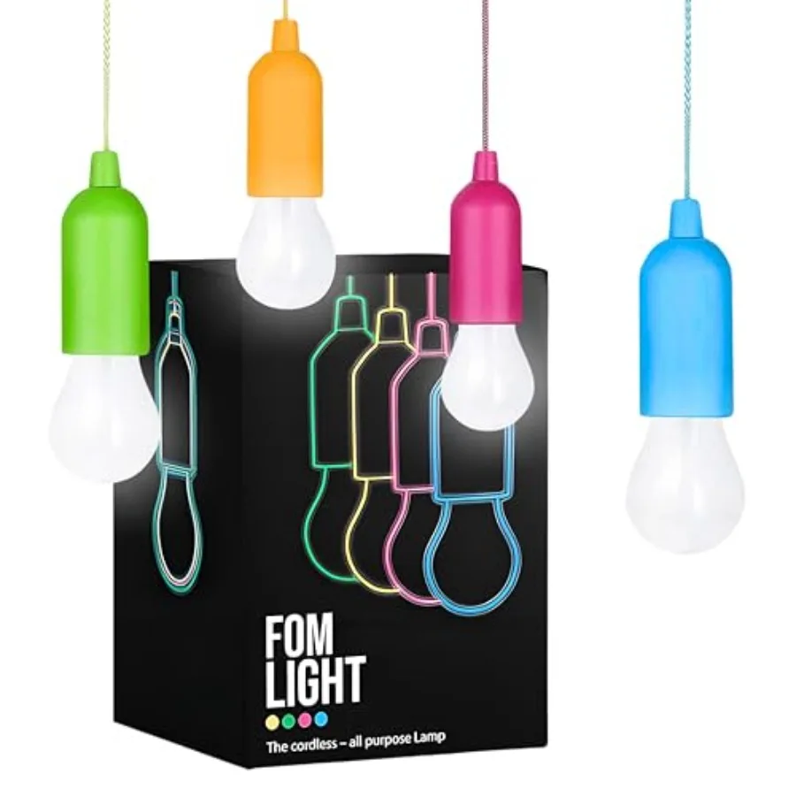4 Hanging LED Safe Lights for Treehouse, Playhouse, Camping, Indoor/Outdoor, Battery-Operated Lamps with Pull Chain
4 Hanging LED Safe Lights for Treehouse, Playhouse, Camping, Indoor/Outdoor, Battery-Operated Lamps with Pull Chain