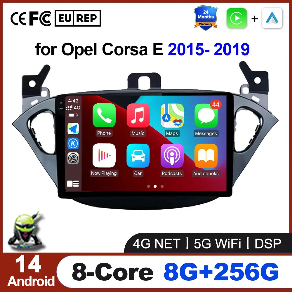 for Opel Corsa E 2015 - 2019 Android 14 Car Video Player Wireless Carplay GPS Navigation Multimedia IPS Screen Radio
for Opel Corsa E 2015 - 2019 Android 14 Car Video Player Wireless Carplay GPS Navigation Multimedia IPS Screen Radio