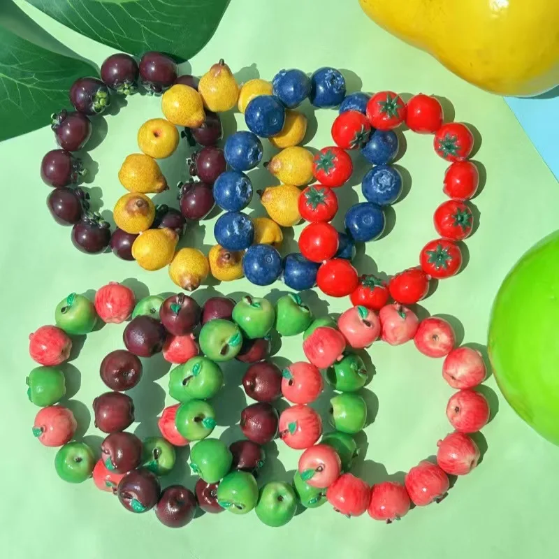 Summer Dopamine Style Resin Bracelet Imitation Fruit Cartoon Colorful Beaded Bracelets Creative Personality Fashion Jewelry
Summer Dopamine Style Resin Bracelet Imitation Fruit Cartoon Colorful Beaded Bracelets Creative Personality Fashion Jewelry