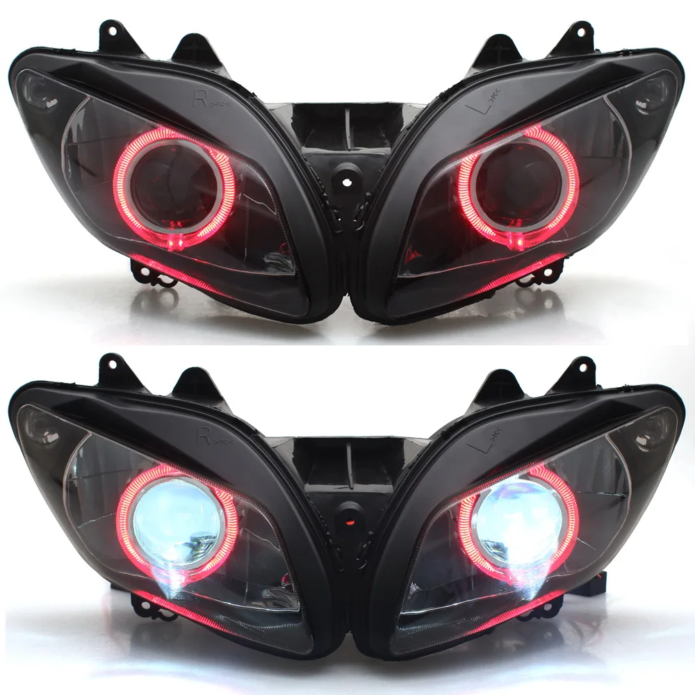 Red Angel Eye Fully Assembled headlight White HID Bulb Clear Lens 35w motorcycle Accessories For Yamaha YZF-R1 2002-2003
Red Angel Eye Fully Assembled headlight White HID Bulb Clear Lens 35w motorcycle Accessories For Yamaha YZF-R1 2002-2003