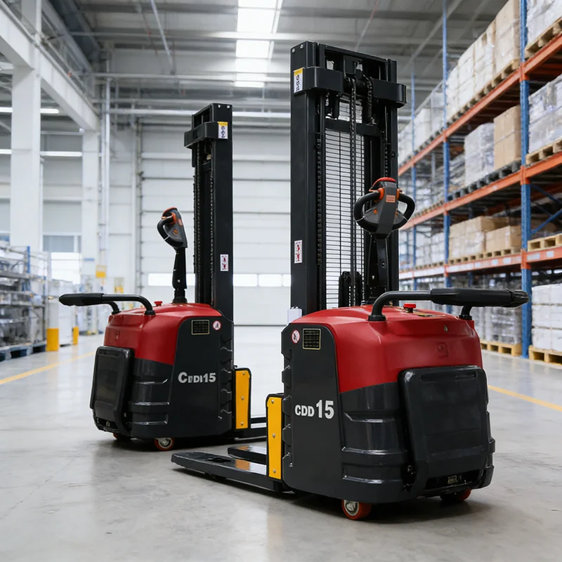 Electric Walkie Stacker 1.5 Ton with 3m Lifting Height and Built in Charger for Factory Use
Electric Walkie Stacker 1.5 Ton with 3m Lifting Height and Built in Charger for Factory Use