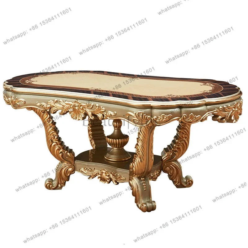 Обеденный стол FGEuropean, длинный, роскошный, из массива дерева с резьбой, в американском стиле, с мраморной столешницей и паркетом цвета шампань.
Обеденный стол FGEuropean, длинный, роскошный, из массива дерева с резьбой, в американском стиле, с мраморной столешницей и паркетом цвета шампань.