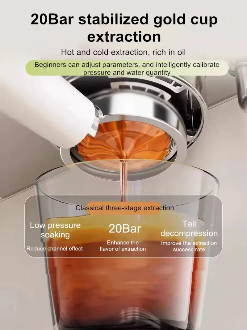 【Best Choice】Semi-Automatic Espresso Machine Cold & Hot Brew 2-in-1 Coffee Maker Instant Preheat-Free for Home Use Compact Gift
【Best Choice】Semi-Automatic Espresso Machine Cold & Hot Brew 2-in-1 Coffee Maker Instant Preheat-Free for Home Use Compact Gift