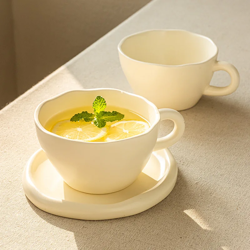 250ml White Espresso Coffee Cup with Saucer,Large Soup Mug with Handles,Multiple Colors for Hot Chocolate Mocha Cappuccino Latte
250ml White Espresso Coffee Cup with Saucer,Large Soup Mug with Handles,Multiple Colors for Hot Chocolate Mocha Cappuccino Latte