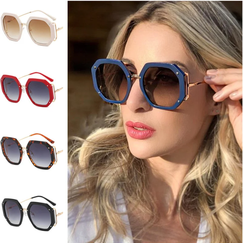 Fashion Sun Glasses Women Polygon Adumbral Anti-UV Spectacles Hollow Temples Design Eyeglasses Ornamental Rice Nails Sunglasses
Fashion Sun Glasses Women Polygon Adumbral Anti-UV Spectacles Hollow Temples Design Eyeglasses Ornamental Rice Nails Sunglasses