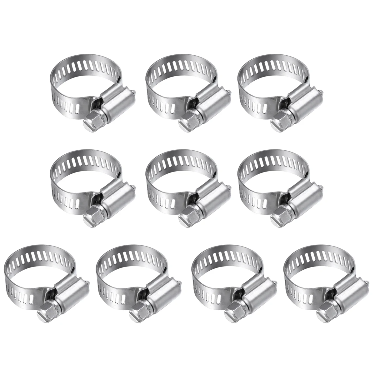 10 pcs Stainless Steel Hose Clamp Tube Pipe Clamps 14mm 27mm Worm Gear Adjustable Clip for Automotive Industrial Use
10 pcs Stainless Steel Hose Clamp Tube Pipe Clamps 14mm 27mm Worm Gear Adjustable Clip for Automotive Industrial Use