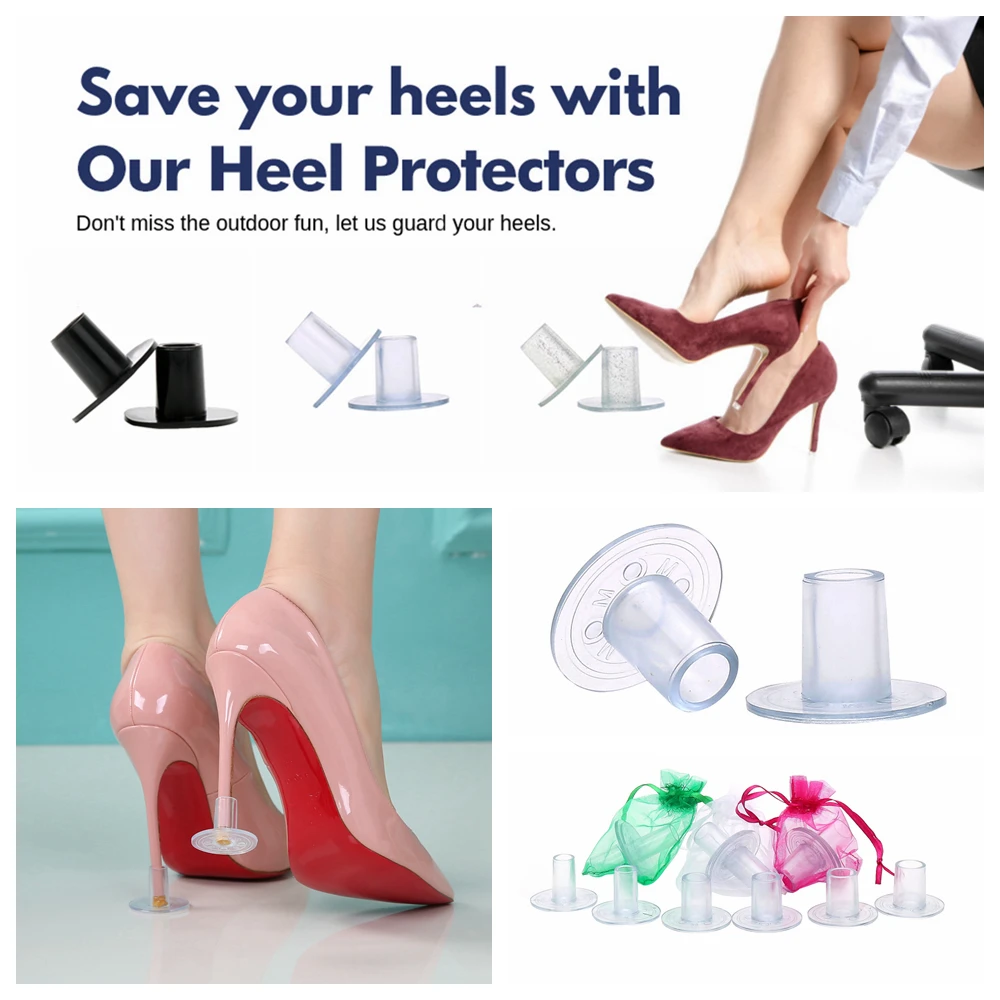 60 Pair/set High Heel Protectors Heel Stoppers Stop Sinking Into Grass Antislip Dancing Stiletto Covers For Bridal Wedding Party
60 Pair/set High Heel Protectors Heel Stoppers Stop Sinking Into Grass Antislip Dancing Stiletto Covers For Bridal Wedding Party