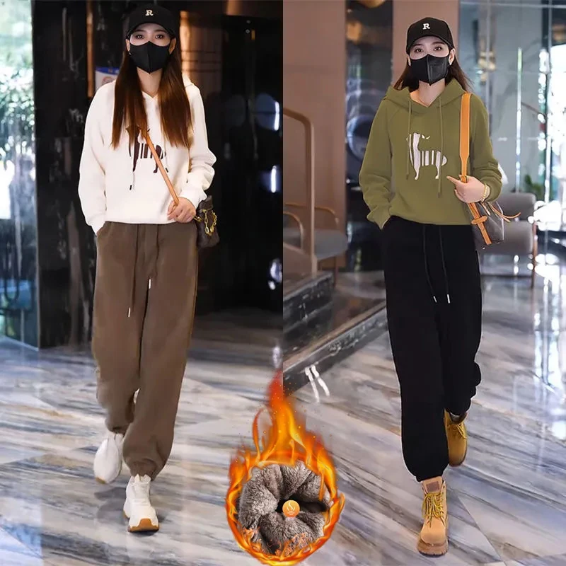 Winter Thickened And Padded Corduroy Pants Women Loose Bunched Feet Harlan Pants
Winter Thickened And Padded Corduroy Pants Women Loose Bunched Feet Harlan Pants