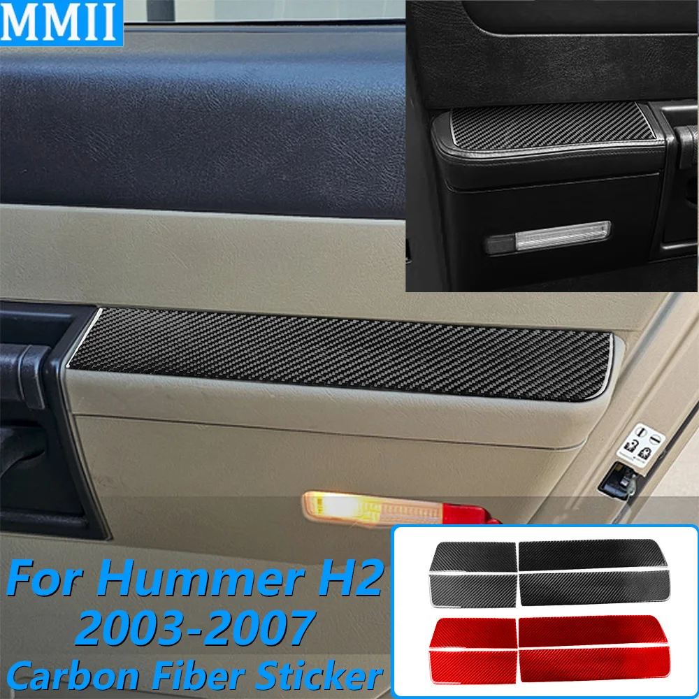 For Hummer H2 2003-2007 Carbon Fiber Front Rear Inner Door Handrail Armrest Panel Trim Cover Car Accessories Interior Sticker
For Hummer H2 2003-2007 Carbon Fiber Front Rear Inner Door Handrail Armrest Panel Trim Cover Car Accessories Interior Sticker