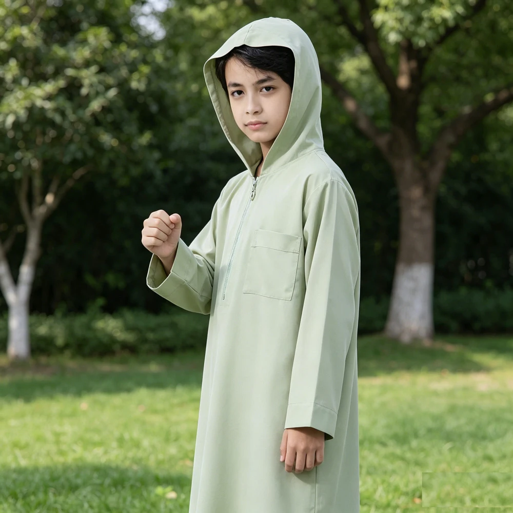 Boys Jubba Thawb Thobe Muslim Hooded Abaya Middle East Arab Kaftan Long Sleeve Robe Islam Clothing Daffah Dress Dishdasha Dubai
Boys Jubba Thawb Thobe Muslim Hooded Abaya Middle East Arab Kaftan Long Sleeve Robe Islam Clothing Daffah Dress Dishdasha Dubai