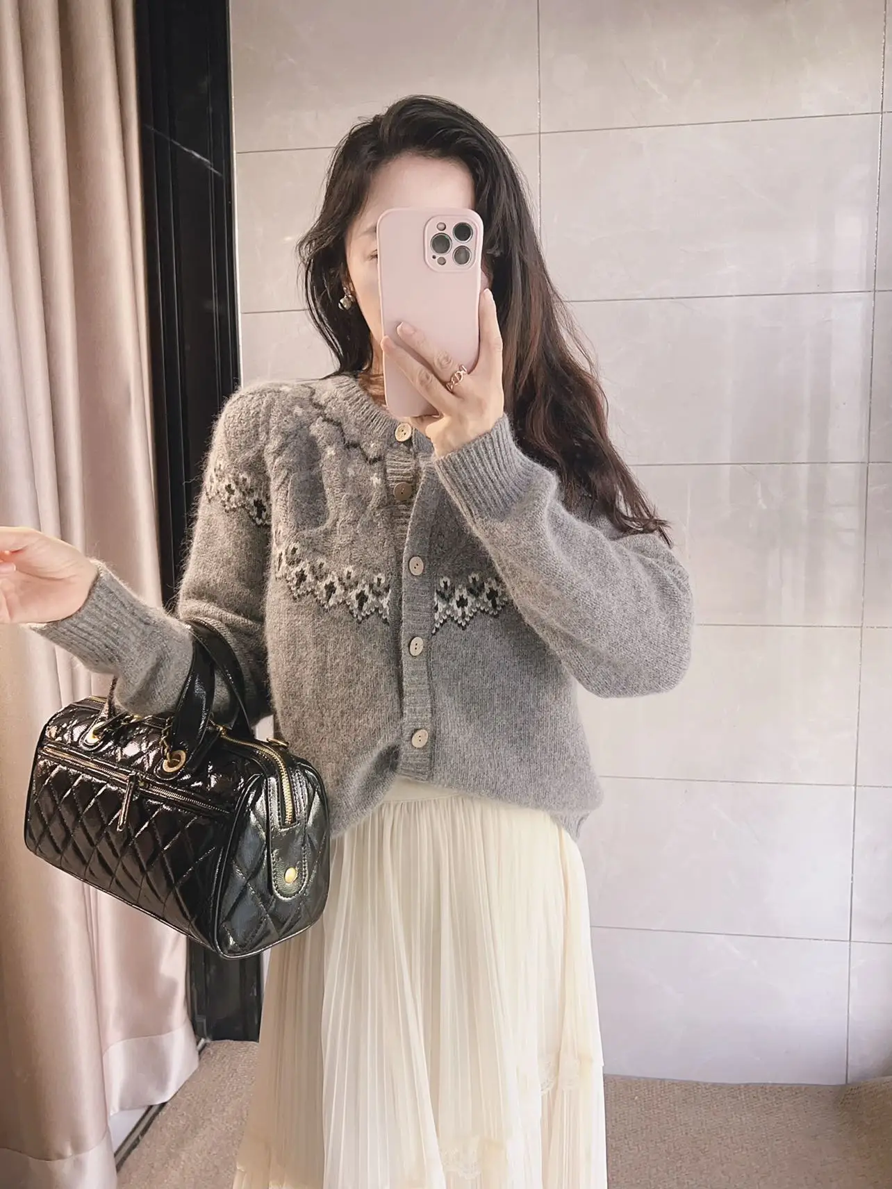 Soft Australian Wool Knitted Sweater Light ey Romantic Fair Isle Versatile Princ Barbara Home Ladies Faion Winter Coat
Soft Australian Wool Knitted Sweater Light ey Romantic Fair Isle Versatile Princ Barbara Home Ladies Faion Winter Coat