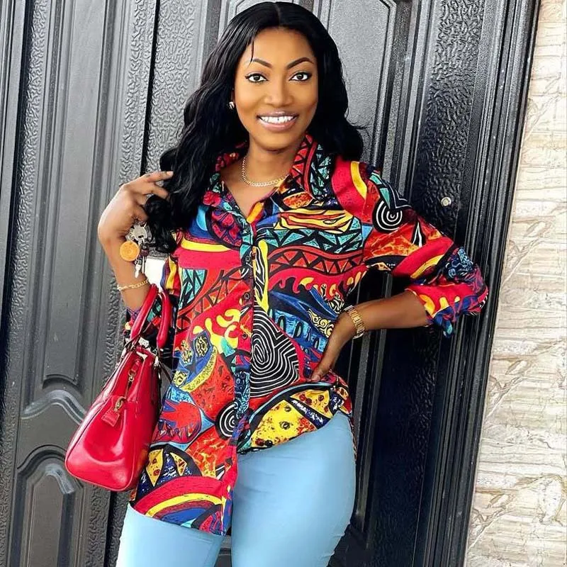 Women's Plus Size Loose Casual Printed Turn-down Collar Shirt African Style Versatile Fashion Long Sleeve Blouse
Women's Plus Size Loose Casual Printed Turn-down Collar Shirt African Style Versatile Fashion Long Sleeve Blouse