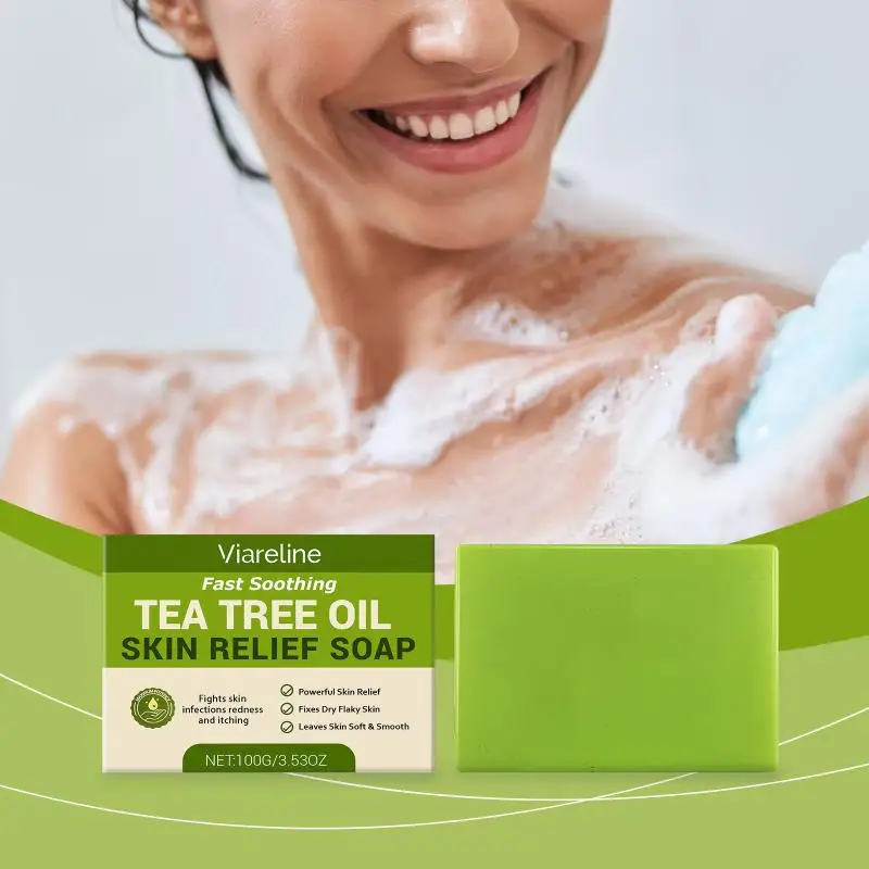 Tea Tree Soap, Soap Bar with Tea Tree Oil, Natural Soaps for Body Skin Cleaning,Gentle Exfoliating Bar Soap
Tea Tree Soap, Soap Bar with Tea Tree Oil, Natural Soaps for Body Skin Cleaning,Gentle Exfoliating Bar Soap
