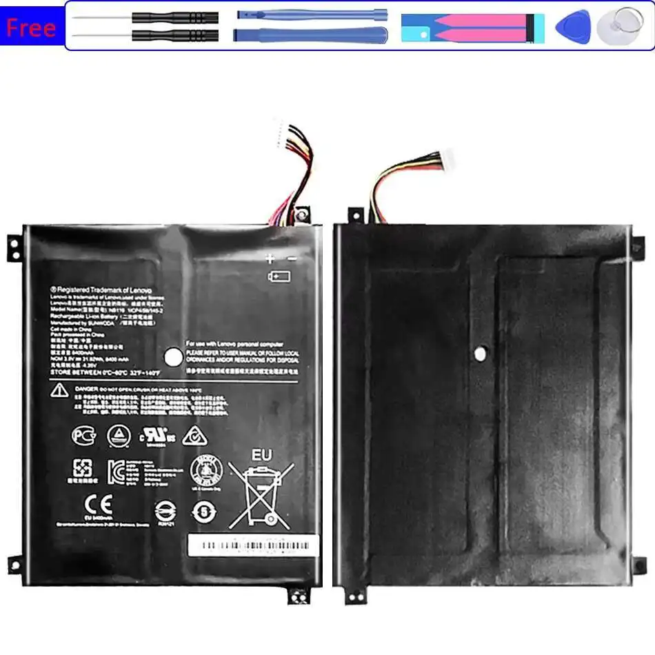 Аккумулятор для ноутбука емкостью 2200 мАч для планшета Lenovo IdeaPad, L17D1P35 (пряжка 1)
Аккумулятор для ноутбука емкостью 2200 мАч для планшета Lenovo IdeaPad, L17D1P35 (пряжка 1)