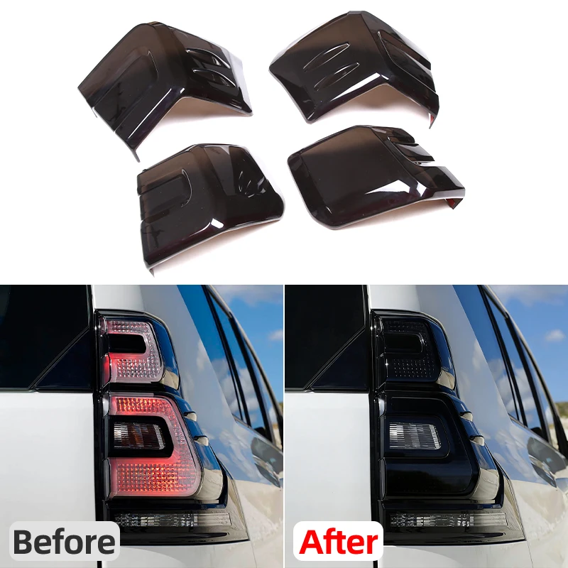 For Toyota Land Cruiser Prado120 150 250 03-26 ABS Blackened Car Rear Tail Light Lamp Decoration cover Sticker Car Accessories
For Toyota Land Cruiser Prado120 150 250 03-26 ABS Blackened Car Rear Tail Light Lamp Decoration cover Sticker Car Accessories