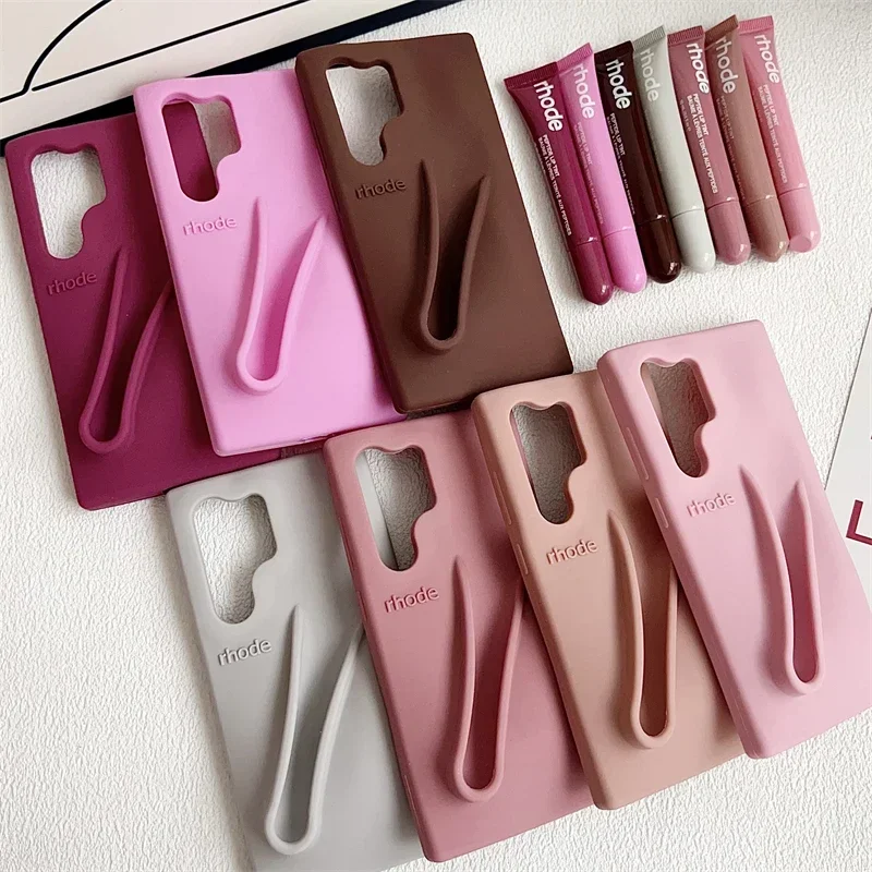 Rhode Lipstick Phone Case For Samsung Galaxy S25 S24 S23 Plus FE Ultra A14 A15 Summer Edition Lip Gloss Holder Silicone Cover
Rhode Lipstick Phone Case For Samsung Galaxy S25 S24 S23 Plus FE Ultra A14 A15 Summer Edition Lip Gloss Holder Silicone Cover