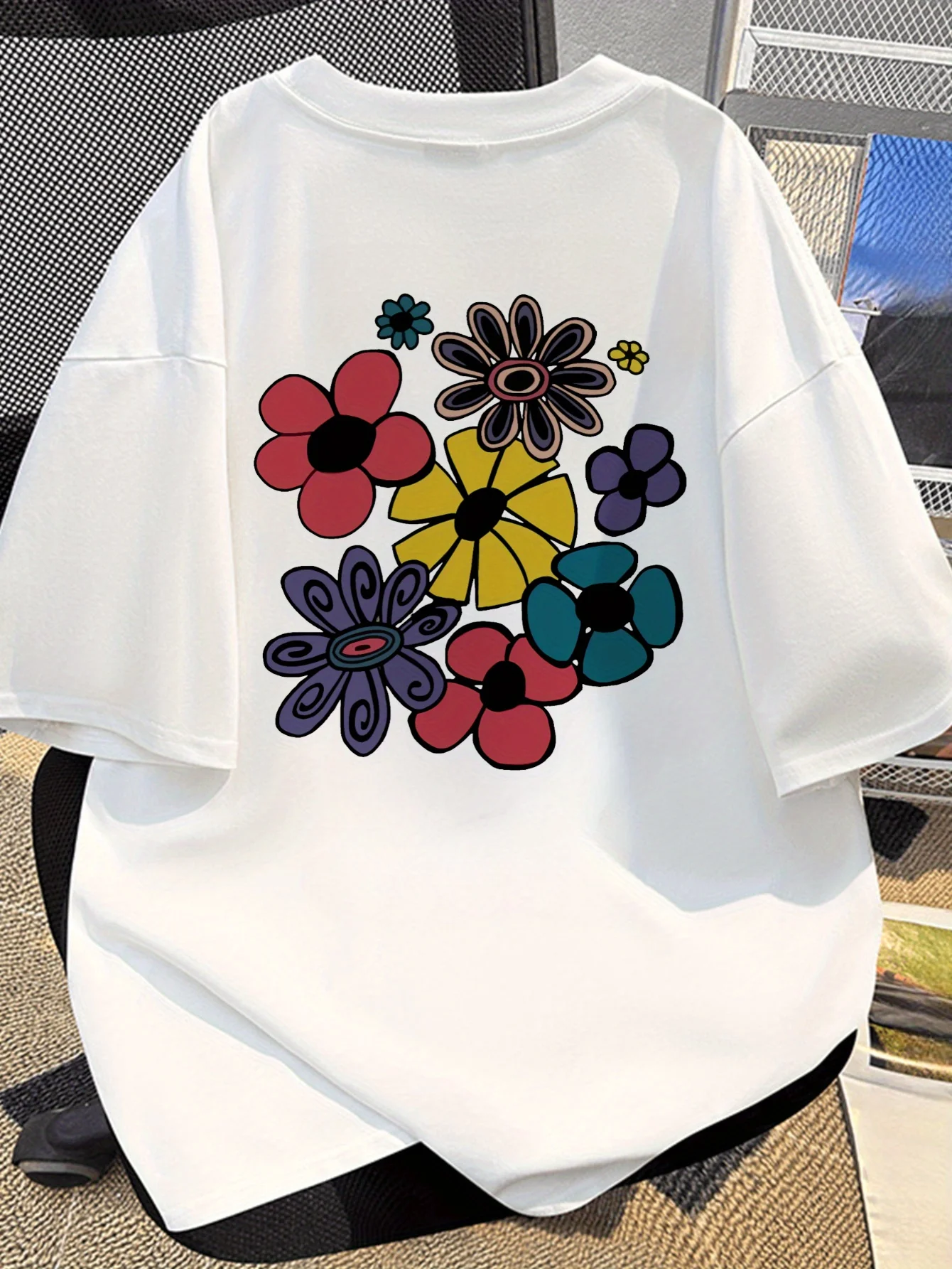 Double Sided Cartoon Flower Graphic Printing Summer Autumn Winter Cotton Casual Comfortable Men and Women T-shirt Short Sleeve
Double Sided Cartoon Flower Graphic Printing Summer Autumn Winter Cotton Casual Comfortable Men and Women T-shirt Short Sleeve