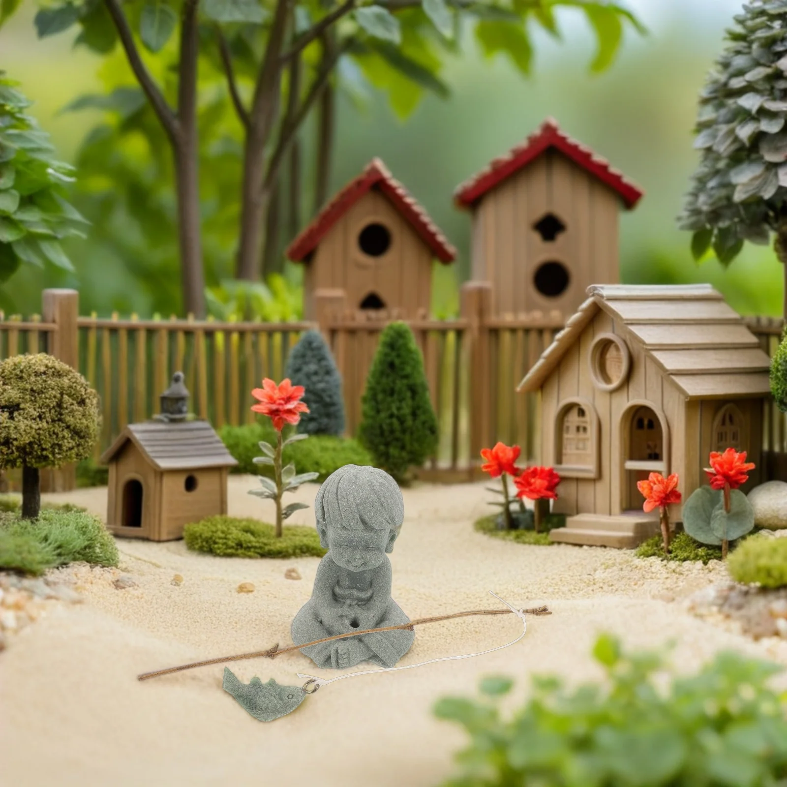 2Pcs Boy Fishing Statue Miniature Fisherman Cute Aquarium Decor Desktop Bonsai Fake Mountain Terrarium Decoration
2Pcs Boy Fishing Statue Miniature Fisherman Cute Aquarium Decor Desktop Bonsai Fake Mountain Terrarium Decoration