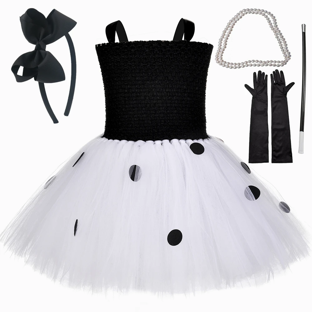 Breakfast At Tiffany's Costume Girls Black White Polka Dot 1950s Vintage Audrey Hepburn Tutu Dress Kids Birthday Party Dresses
Breakfast At Tiffany's Costume Girls Black White Polka Dot 1950s Vintage Audrey Hepburn Tutu Dress Kids Birthday Party Dresses
