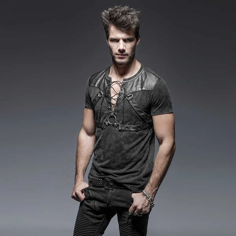 Fashionable Retro Short Sleeve T-Shirt Men's Punk Tie Dye Loose Base Shirt Stylish Slim Fit Urban Style Daily Wear
Fashionable Retro Short Sleeve T-Shirt Men's Punk Tie Dye Loose Base Shirt Stylish Slim Fit Urban Style Daily Wear