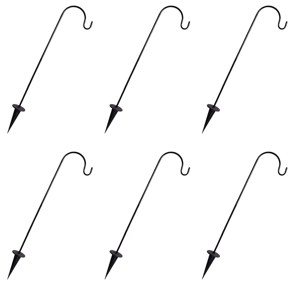 6 pcs Solar Garden Hooks Heavy Duty Iron Lawn Stake Shepherd Hook Outdoor Hanging Planters Flower Pots Garden Lights
6 pcs Solar Garden Hooks Heavy Duty Iron Lawn Stake Shepherd Hook Outdoor Hanging Planters Flower Pots Garden Lights