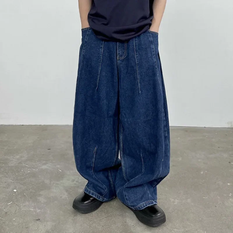 Vintage New Fashion Washed Wide Leg Loose Jean Trousers Spring Summer Men's Solid Color Casual Trendy Denim Pants Male Clothes
Vintage New Fashion Washed Wide Leg Loose Jean Trousers Spring Summer Men's Solid Color Casual Trendy Denim Pants Male Clothes
