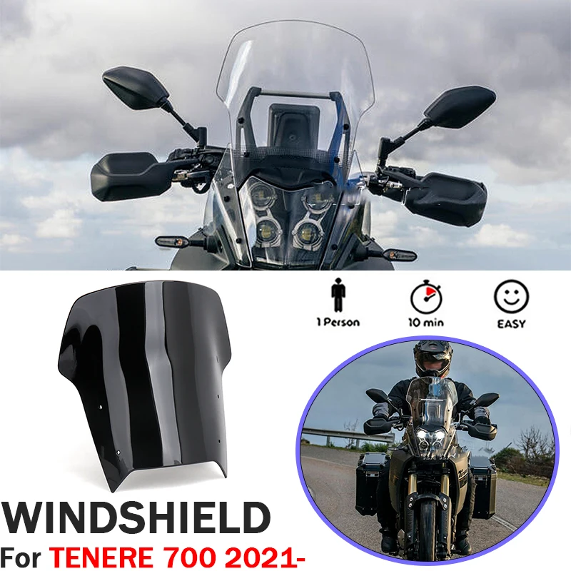 Motorcycle Accessories for Yamaha Tenere700 TENERE 700 2021-2024 Windshield Wind Deflector Windscreen Kit
Motorcycle Accessories for Yamaha Tenere700 TENERE 700 2021-2024 Windshield Wind Deflector Windscreen Kit
