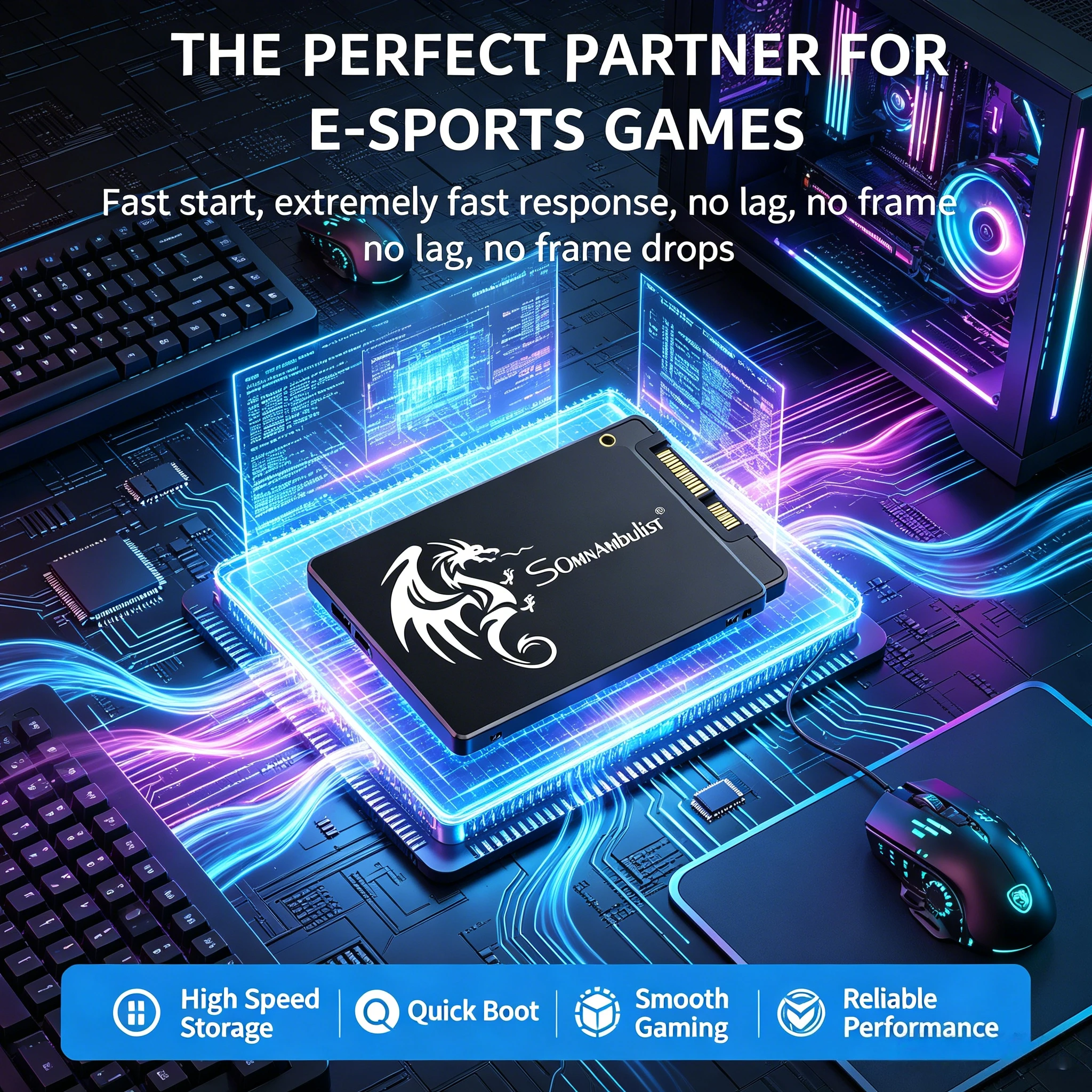 SomnAmbulist 2.5 Inch SATA3 Internal Solid State Drive 128GB 240GB 256GB 480GB 512GB 960GB 1TB 2TB SSD for Laptop Desktop PC
SomnAmbulist 2.5 Inch SATA3 Internal Solid State Drive 128GB 240GB 256GB 480GB 512GB 960GB 1TB 2TB SSD for Laptop Desktop PC