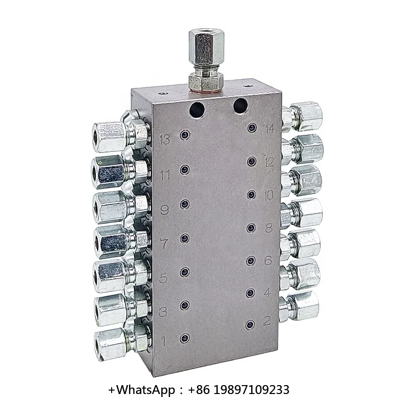 2-20 Way Grease Distributor With Alarm Switch And Proximity Switch Quantitative Whole Module Piston Pump Structure
2-20 Way Grease Distributor With Alarm Switch And Proximity Switch Quantitative Whole Module Piston Pump Structure
