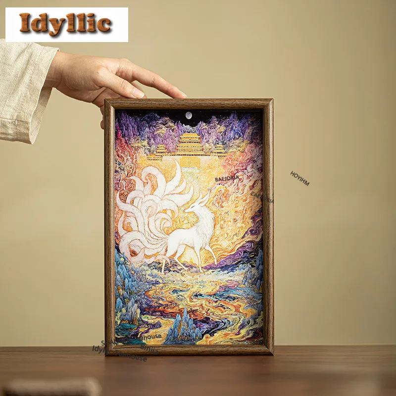 Nine-tailed Fox Square Tea Tray Afternoon Tea Dessert Plate Coffee Storage Board Decorative Tray Dishes For Serving Tea Ceremony
Nine-tailed Fox Square Tea Tray Afternoon Tea Dessert Plate Coffee Storage Board Decorative Tray Dishes For Serving Tea Ceremony