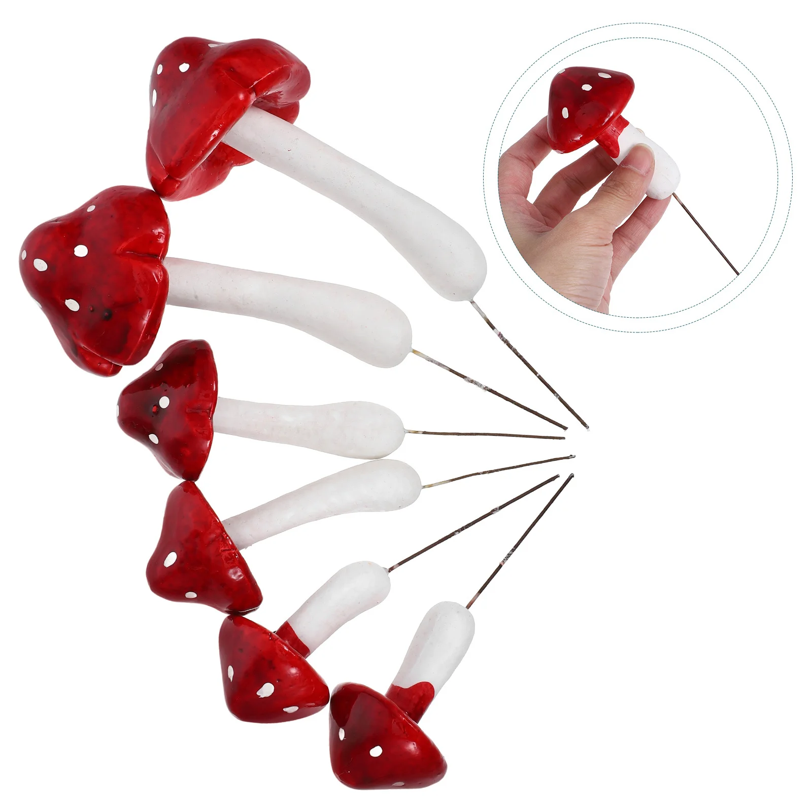 6Pcs Simulated Mushroom Decor Red Foam Artificial Mushrooms for Garden Yard Stakes DIY Fairy Garden Home Decor Charming
6Pcs Simulated Mushroom Decor Red Foam Artificial Mushrooms for Garden Yard Stakes DIY Fairy Garden Home Decor Charming