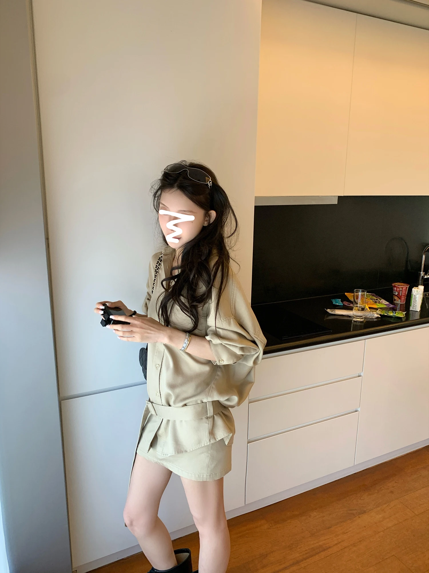 Spring Women's Loose Shirt Half Skirt Set SUONE 320g Lyocell Korean Style Fashionable Casual Look Medium Thickness Lon...
Spring Women's Loose Shirt Half Skirt Set SUONE 320g Lyocell Korean Style Fashionable Casual Look Medium Thickness Lon...