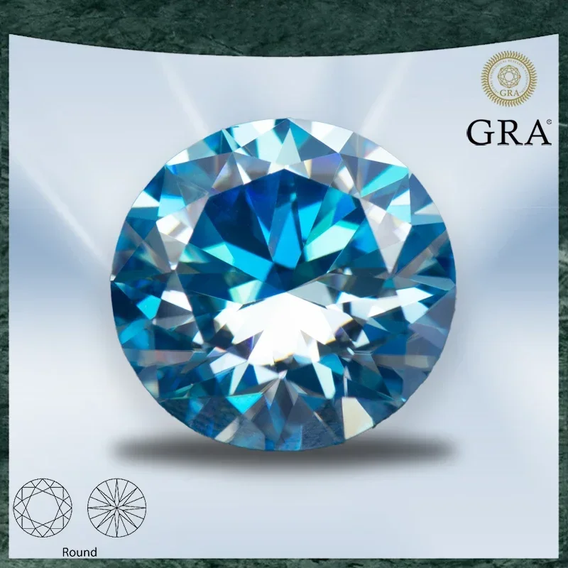 Moissanite Stone Round Cut Aquamarine Colour with GRA Certificate for Gemstone Charms Beads Advanced Jewelry Making Materials
Moissanite Stone Round Cut Aquamarine Colour with GRA Certificate for Gemstone Charms Beads Advanced Jewelry Making Materials