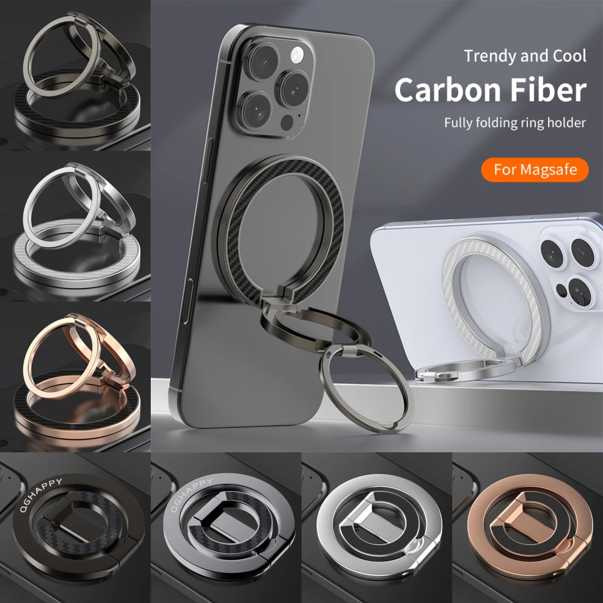 MagSafe Double-Sided Magnetic Phone Ring Holder - Portable Folding Cellphone Stand, Phone Accessories, Support Bracket
MagSafe Double-Sided Magnetic Phone Ring Holder - Portable Folding Cellphone Stand, Phone Accessories, Support Bracket