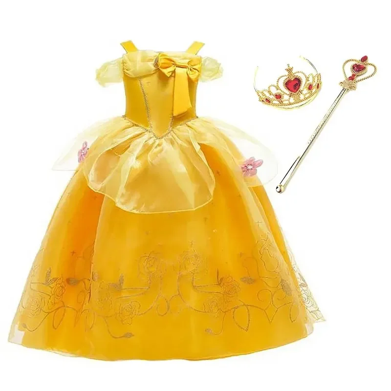 Girl Belle Dress Up Sleeveless Floral Children Party Princess Costume Kids Beauty and The Beast Halloween Carnival Outfit Clothe
Girl Belle Dress Up Sleeveless Floral Children Party Princess Costume Kids Beauty and The Beast Halloween Carnival Outfit Clothe