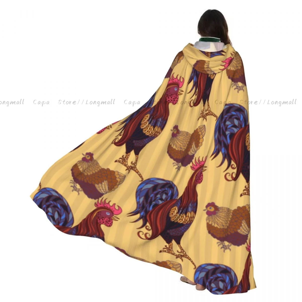 Hand Drawn Rooster Hens And Chickens Hooded Cloak Coat Halloween Cosplay Costume Vampire Devil Wizard Cape Gown Party
Hand Drawn Rooster Hens And Chickens Hooded Cloak Coat Halloween Cosplay Costume Vampire Devil Wizard Cape Gown Party