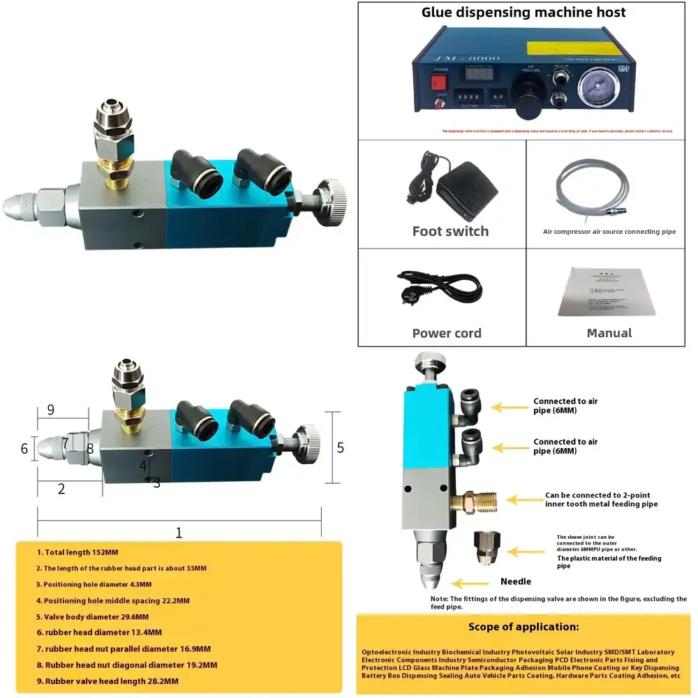 High-Pressure Resistant Silicone Glass Glue Dispensing Valve Back-Suction High-Viscosity Glue Industrial Machinery Equipment
High-Pressure Resistant Silicone Glass Glue Dispensing Valve Back-Suction High-Viscosity Glue Industrial Machinery Equipment