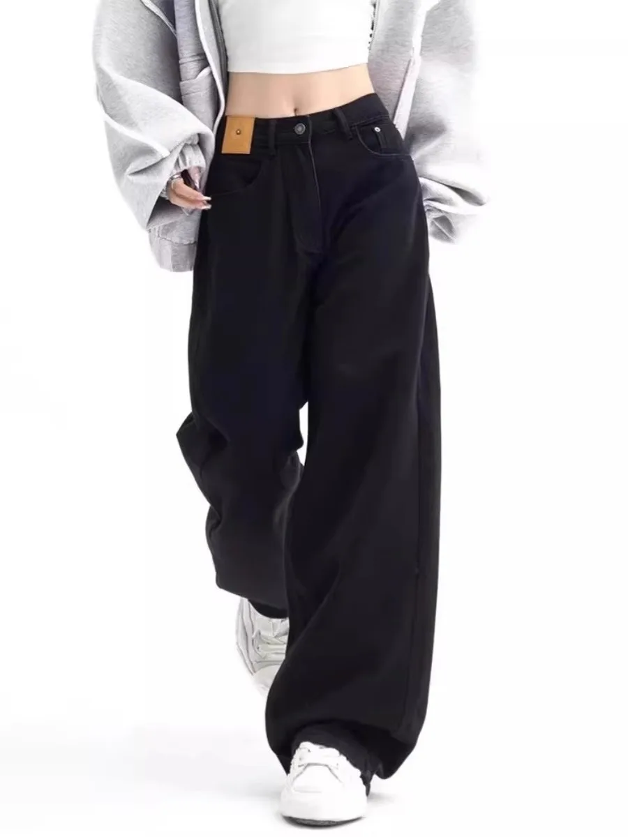 American Retro Bla Straight Leg Jeans Women's Early Autumn plus Size Hiding Hip Dragging Wide Leg Pants High Waist Long Pants
American Retro Bla Straight Leg Jeans Women's Early Autumn plus Size Hiding Hip Dragging Wide Leg Pants High Waist Long Pants
