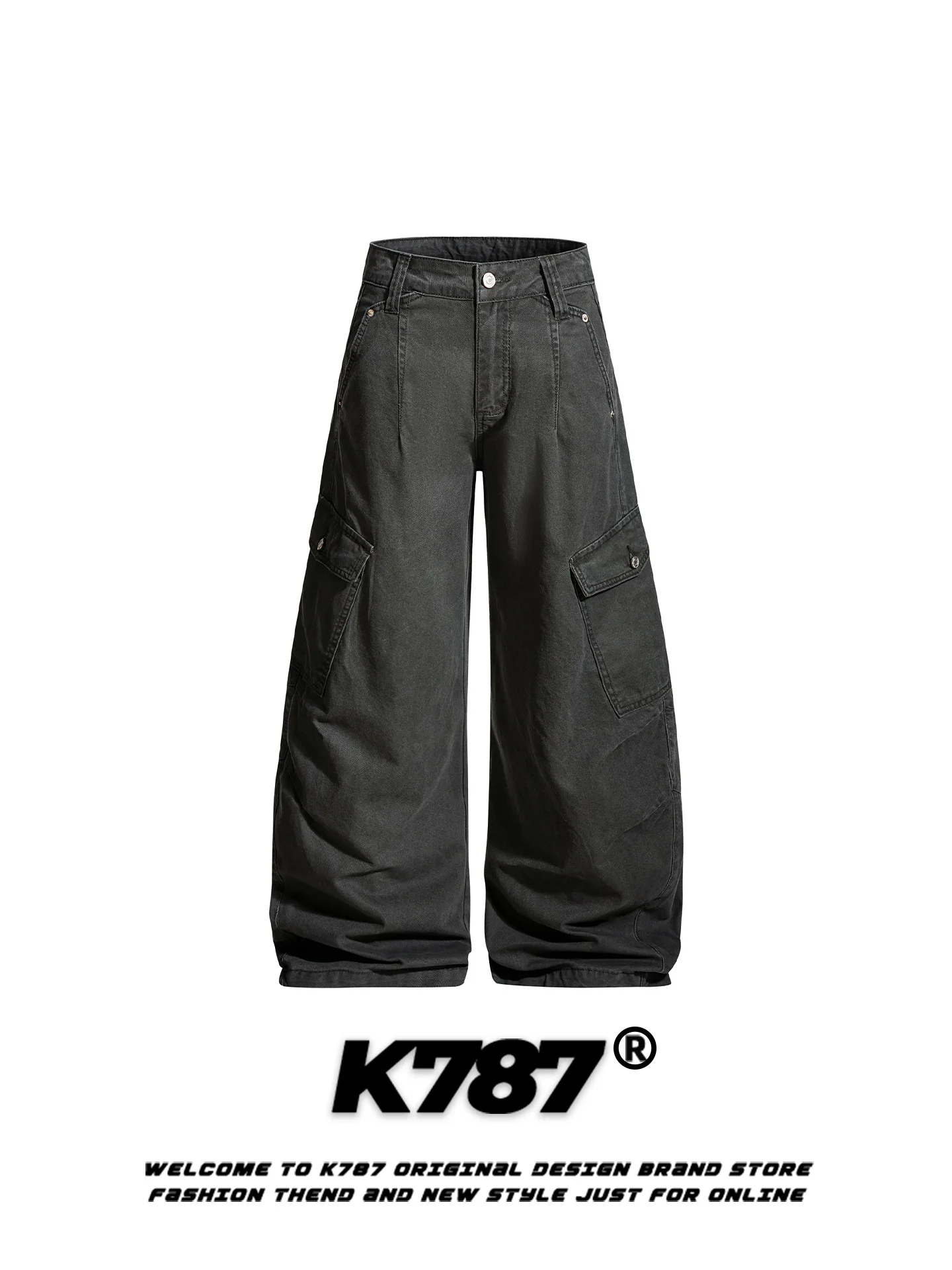 Брюки K787 в американском ретро-стиле, повседневные, с высокой талией, широкие, свободного кроя, унисекс, с множеством карманов, прямые, в уличном стиле
Брюки K787 в американском ретро-стиле, повседневные, с высокой талией, широкие, свободного кроя, унисекс, с множеством карманов, прямые, в уличном стиле