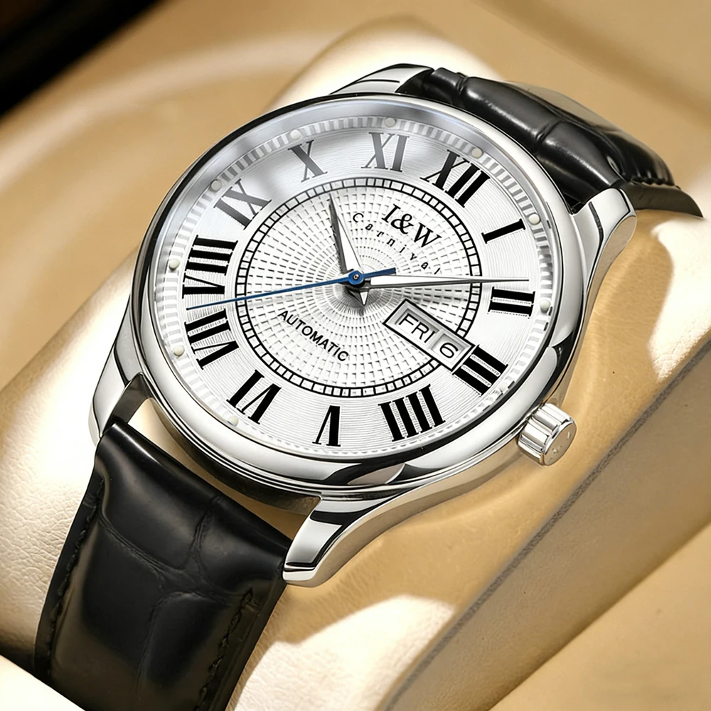 Carnival Brand IW Series Luxury MIYOTA Movement Mechanical Watch for Men Leather Waterproof Fashion Sapphire Mirror Mens Watches
Carnival Brand IW Series Luxury MIYOTA Movement Mechanical Watch for Men Leather Waterproof Fashion Sapphire Mirror Mens Watches