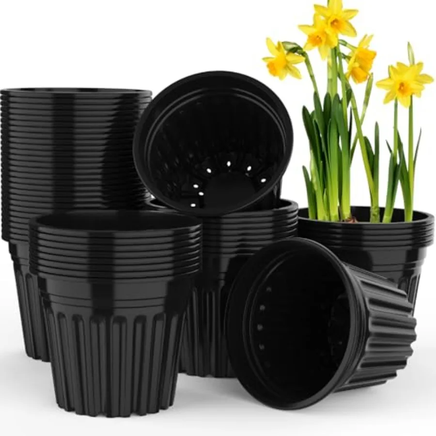 Pcs Planter Nursery Pots, Seed Starting Pot Plastic Flower Seedling Pots with Drainage Holes Flexible Plant Container for Garde
Pcs Planter Nursery Pots, Seed Starting Pot Plastic Flower Seedling Pots with Drainage Holes Flexible Plant Container for Garde