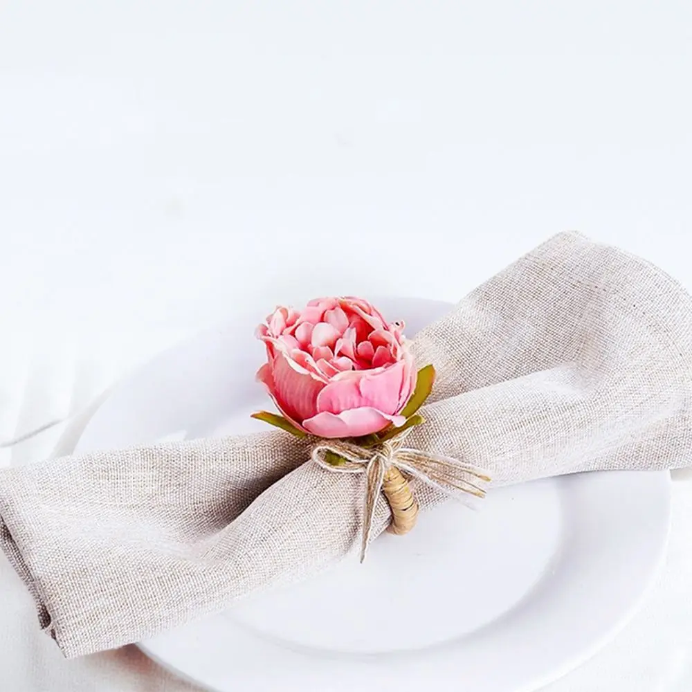 Multipurpose Plastic Simulation Rose Napkin Rings Elegant Handmade Flower Napkin Holder Romance Napkin Buckles Home Decoration
Multipurpose Plastic Simulation Rose Napkin Rings Elegant Handmade Flower Napkin Holder Romance Napkin Buckles Home Decoration