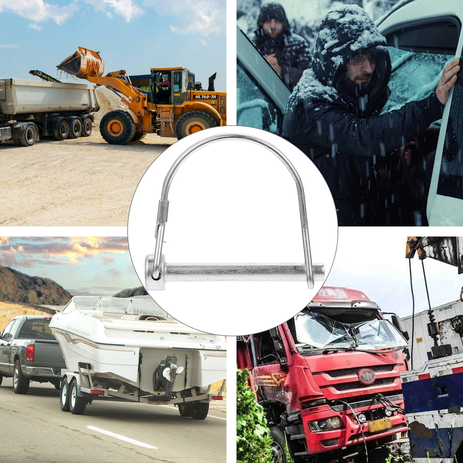 8Pcs Safety Pins Carbon Steel Shaft Locking D Shaped Locating Heavy Duty Quick Release Pins for Trailers
8Pcs Safety Pins Carbon Steel Shaft Locking D Shaped Locating Heavy Duty Quick Release Pins for Trailers