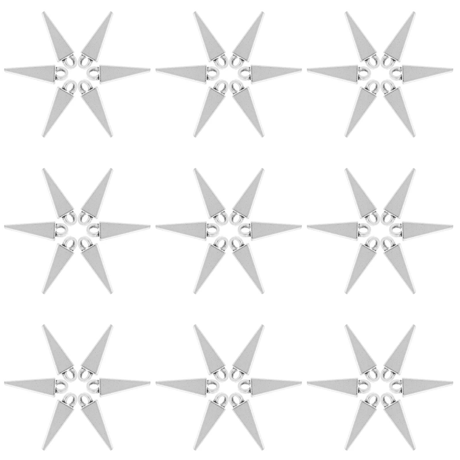 50pcs Zinc Alloy Pendants Smooth Cone DIY Charms Keychains Bag Accessories Silver Color Jewelry Making Spike Beads Goth
50pcs Zinc Alloy Pendants Smooth Cone DIY Charms Keychains Bag Accessories Silver Color Jewelry Making Spike Beads Goth