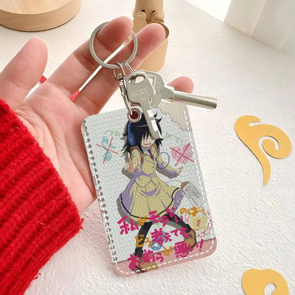 Watamote K-Kuroki T-Tomoko Versatile Leather Card Holder Compact Keychain Wallet for All Small Cards
Watamote K-Kuroki T-Tomoko Versatile Leather Card Holder Compact Keychain Wallet for All Small Cards