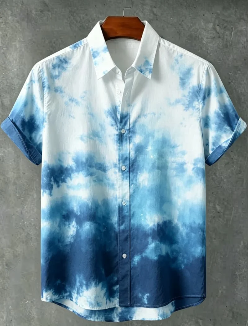 Men's Tie Dye Art Short Sleeved shirt, Fashionable And Casual style, Suitable For Street Walking And Home Wear
Men's Tie Dye Art Short Sleeved shirt, Fashionable And Casual style, Suitable For Street Walking And Home Wear