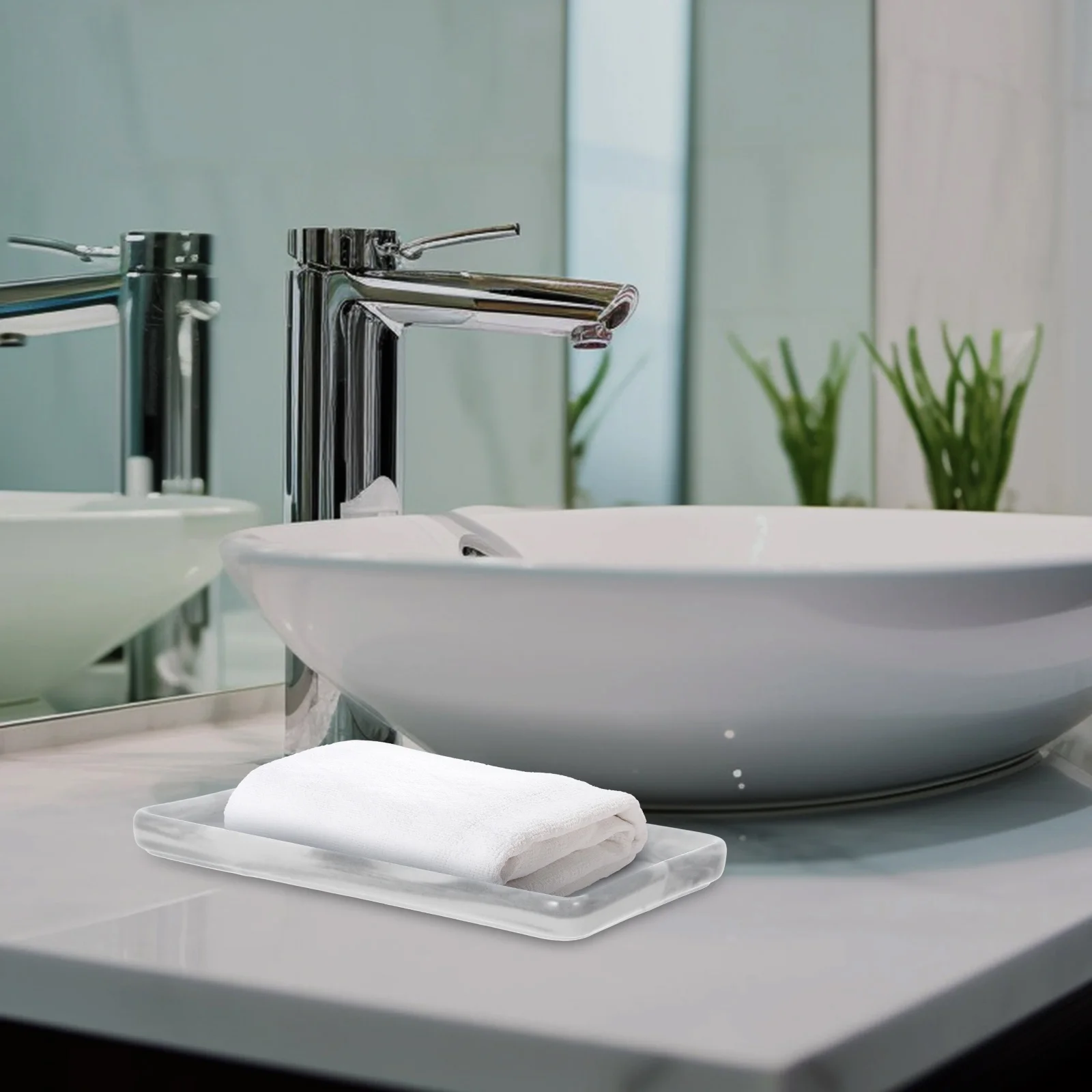 Rectangular Ceramic Tray Bathroom Organizer Toothbrush Towel Holder Vanity Decorative Kitchen Counter Multiuse Tray
Rectangular Ceramic Tray Bathroom Organizer Toothbrush Towel Holder Vanity Decorative Kitchen Counter Multiuse Tray