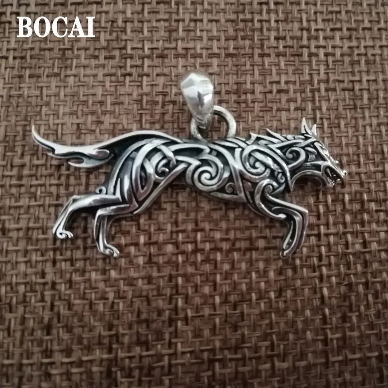 Новый однотонный ретро-кулон BOCAI из серебра пробы, модная женская бижутерия, мужской кулон с волком, Изысканные Подарки
Новый однотонный ретро-кулон BOCAI из серебра пробы, модная женская бижутерия, мужской кулон с волком, Изысканные Подарки