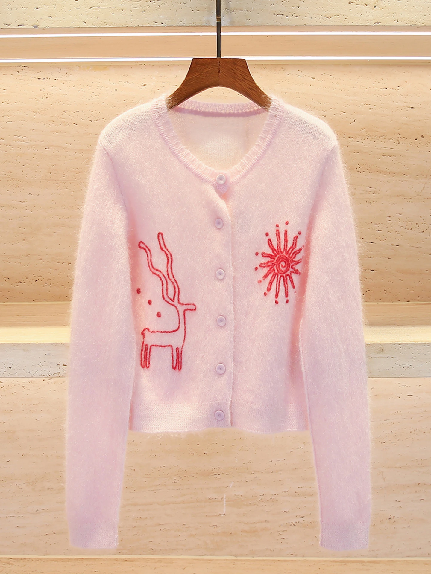 Sweet And Gentle Embroidered Knitted Cardigan Top for Women Midweight Long Sleeve round Neck Color Spring Summer Fashion
Sweet And Gentle Embroidered Knitted Cardigan Top for Women Midweight Long Sleeve round Neck Color Spring Summer Fashion