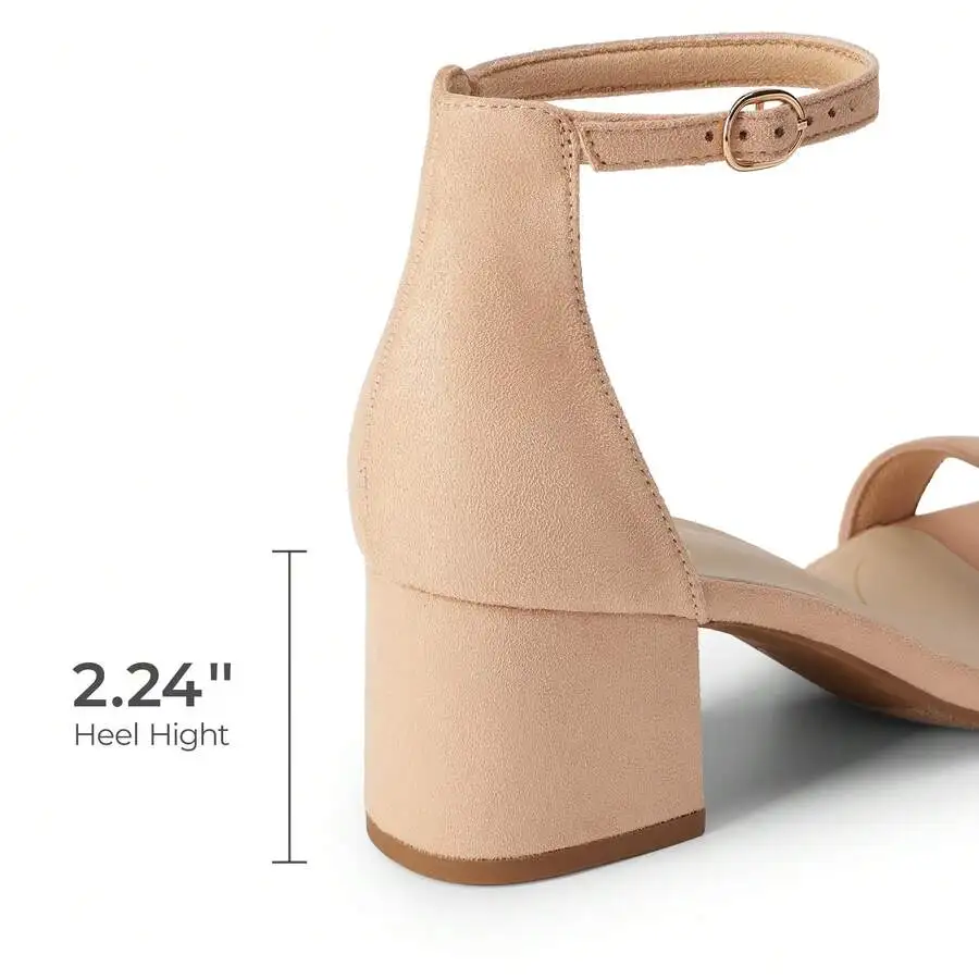 Women Low Heel Ankle Strap Block Heel Sandals Open Toe Dress Shoes
Women Low Heel Ankle Strap Block Heel Sandals Open Toe Dress Shoes